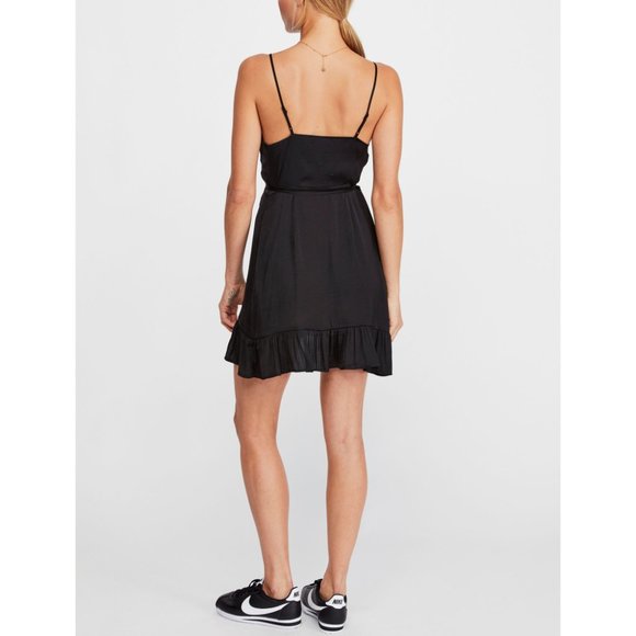 NWT Free People All My Love Shine Wrap Slip /Black - Picture 3 of 7